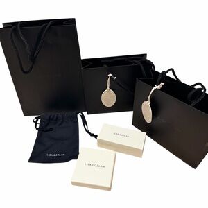 LISA GOZLAN Empty Jewellery Boxes Bags & Dust Bag NEW